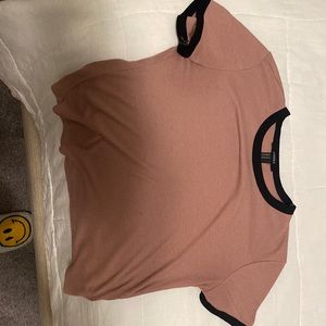 Mauve pink crop top